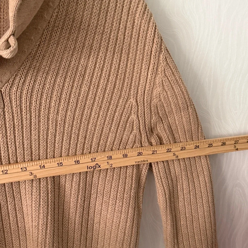 Duluth Trading‎ Co Shawl Collar Sweater Mens L Tan Excellent Cotton Wool Ribbed
